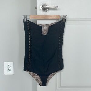 Acacia Africa One Piece Swim Suit in Black